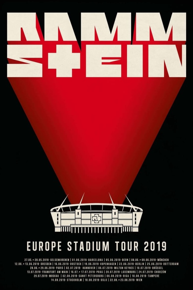 Rammstein Europe Stadium Tour 2019