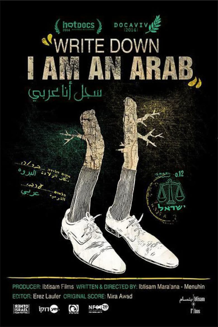 Write Down, I am an Arab i gruppen Alla filmer hos Mohamad shop (535924)