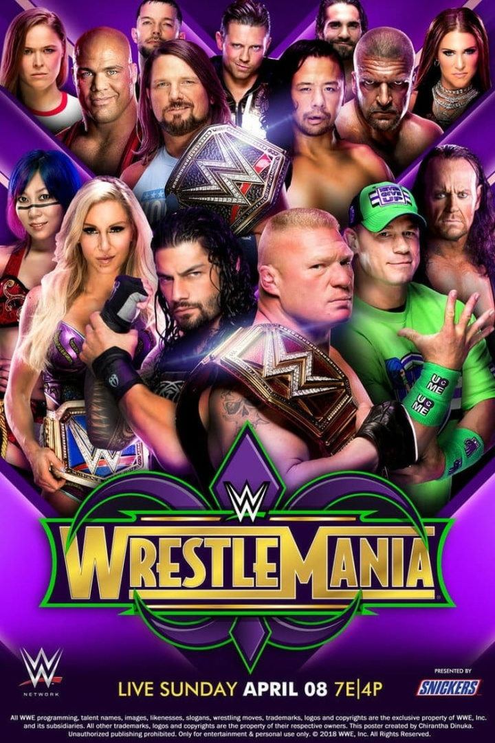 WWE WrestleMania 34 i gruppen Alla filmer hos Mohamad shop (545954)