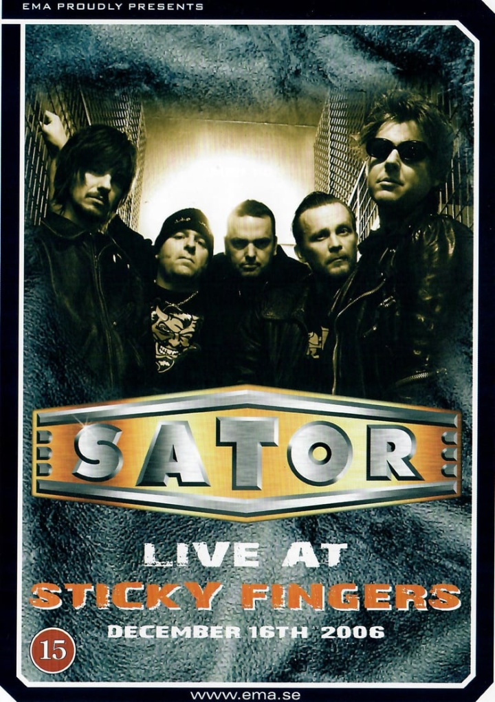 Sator: Live at Sticky Fingers i gruppen Alla filmer / Music hos Mohamad shop (553908)