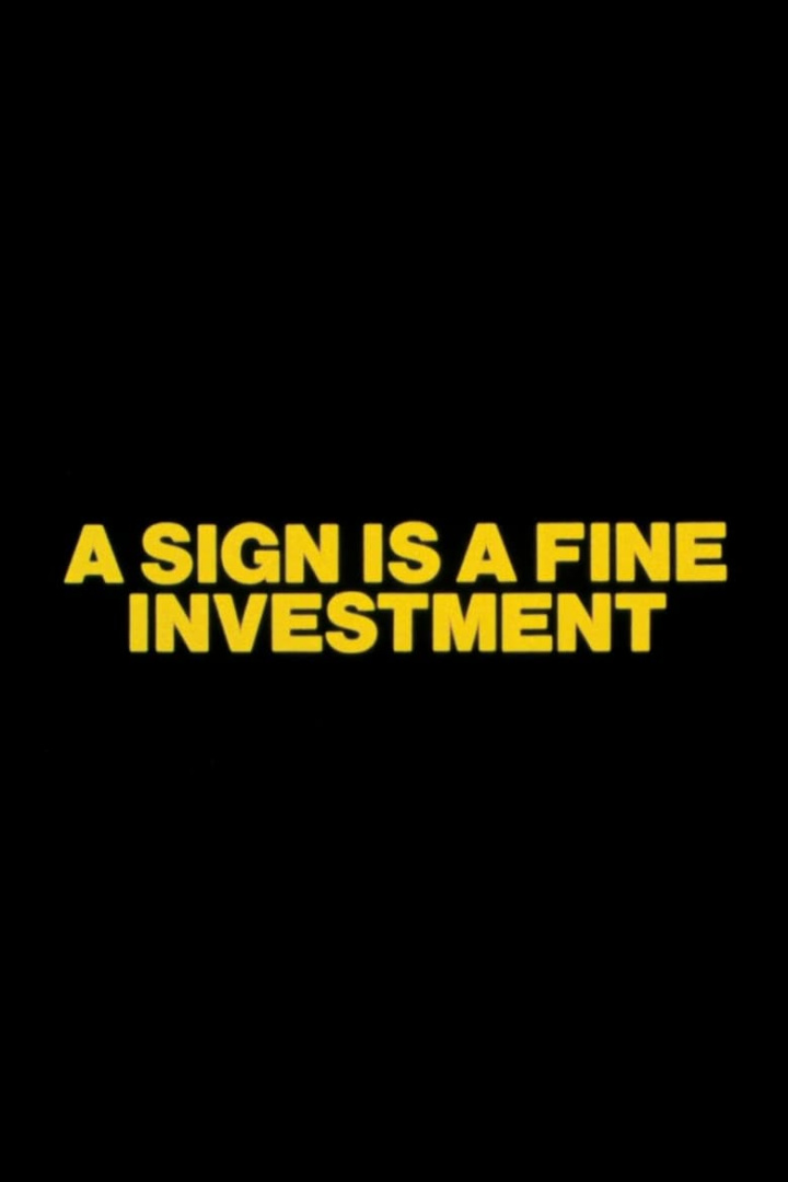 A Sign is a Fine Investment i gruppen Alla filmer / Documentary hos Mohamad shop (576939)