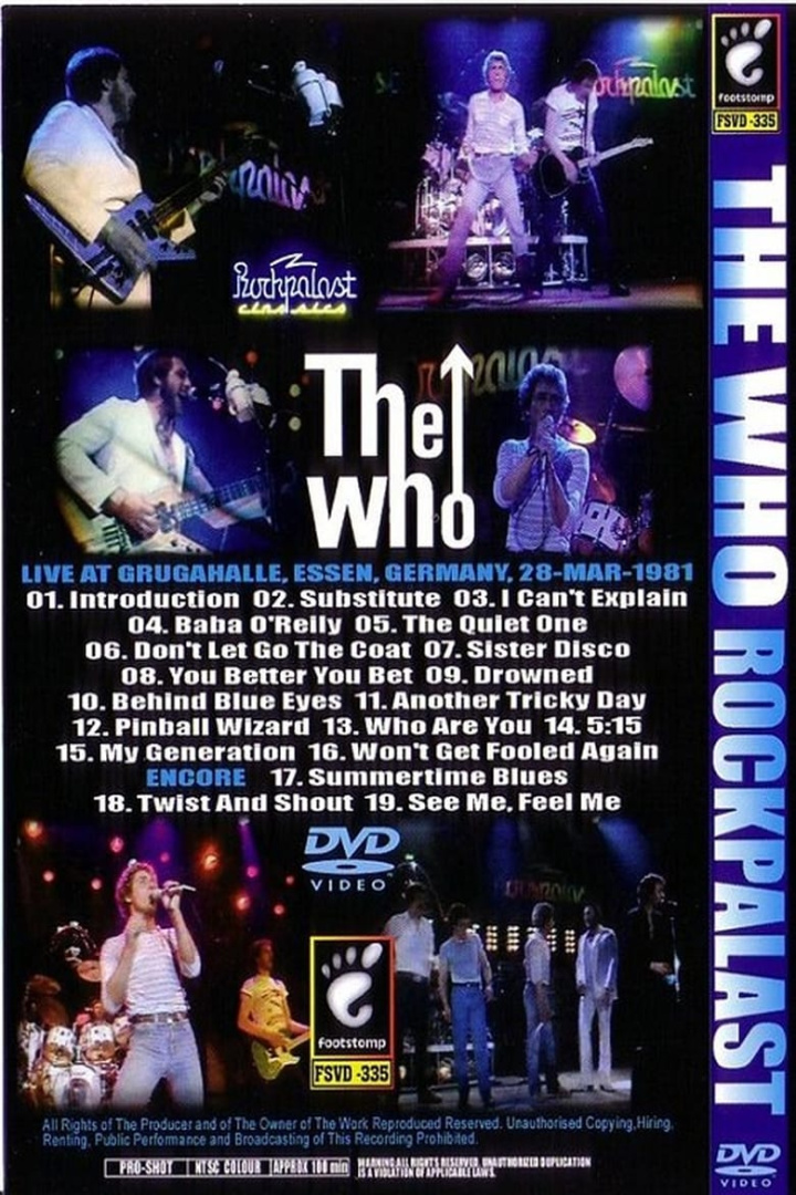 The Who Rockpalast 1981 i gruppen Alla filmer hos Mohamad shop (595689)
