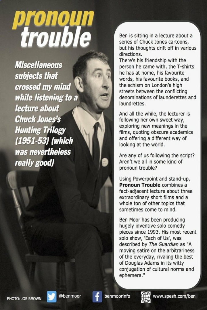 Ben Moor - Pronoun Trouble i gruppen Alla filmer / Comedy hos Mohamad shop (597324)