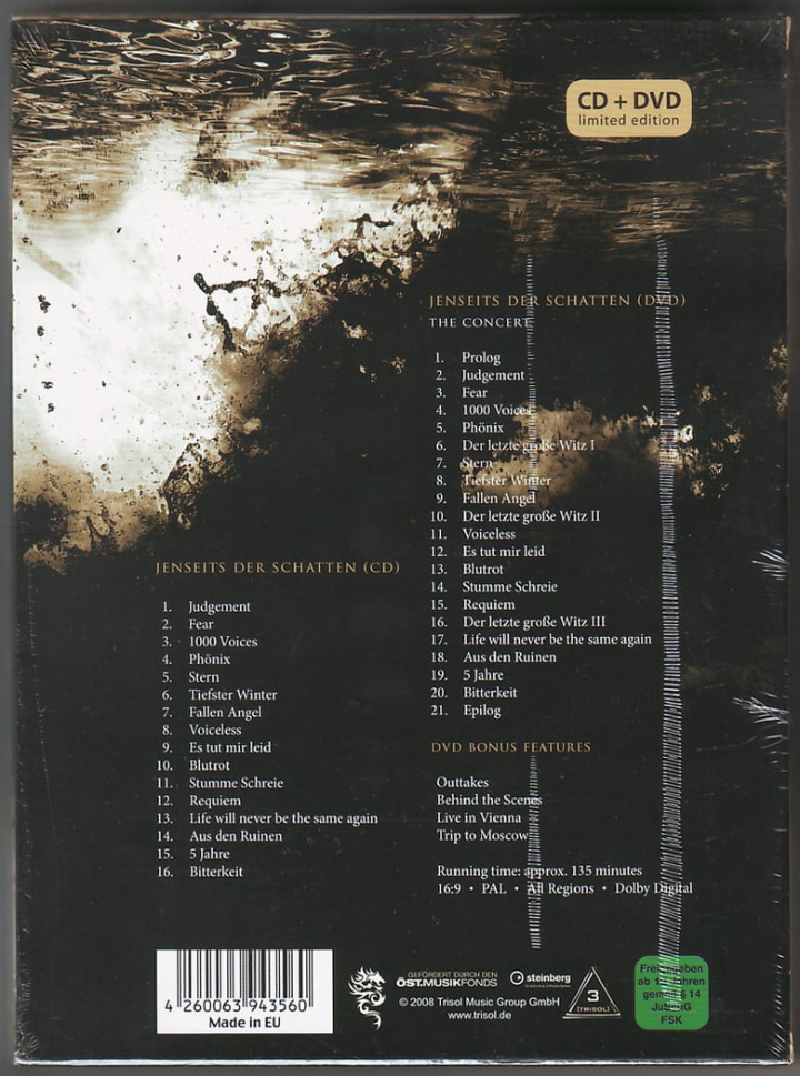 L\'Âme Immortelle ‎– Jenseits Der Schatten i gruppen Alla filmer / Music hos Mohamad shop (625851)