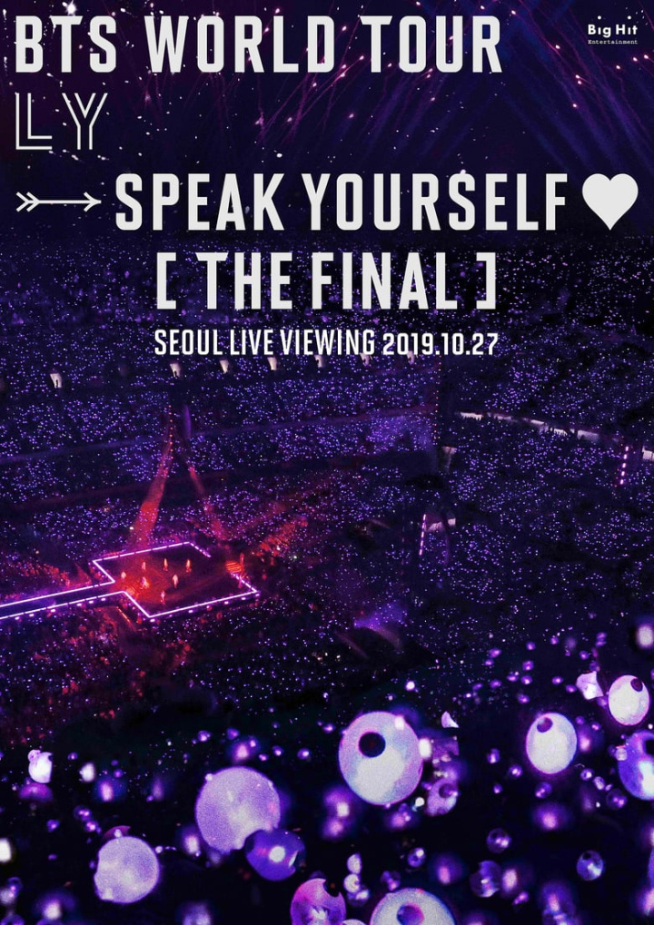 BTS World Tour \'Love Yourself: Speak Yourself\' (The Final) Seoul Live Viewing i gruppen Alla filmer / Music hos Mohamad shop (639733)