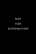 Not For Distribution